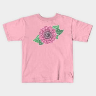 Tudor Rose Ombré Pink Kids T-Shirt